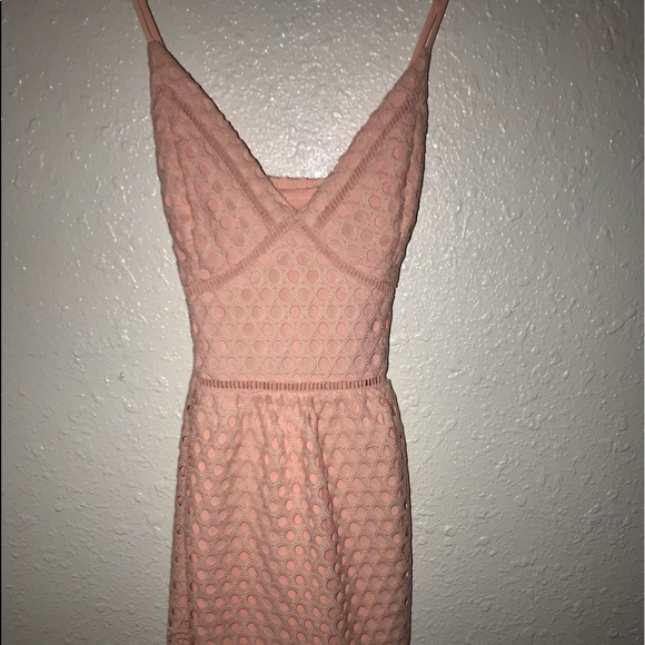 Abercrombie & Fitch Dresses & Skirts - Abercrombie & Fitch Pink Eyelet Lace Dress